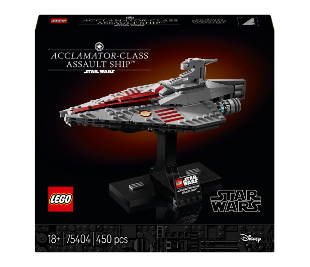 LEGO Star Wars 75404 Krążownik szturmowy typu  Acclamator - 1284231 - zdjęcie